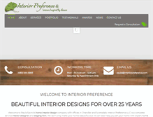 Tablet Screenshot of interiorpreference.com